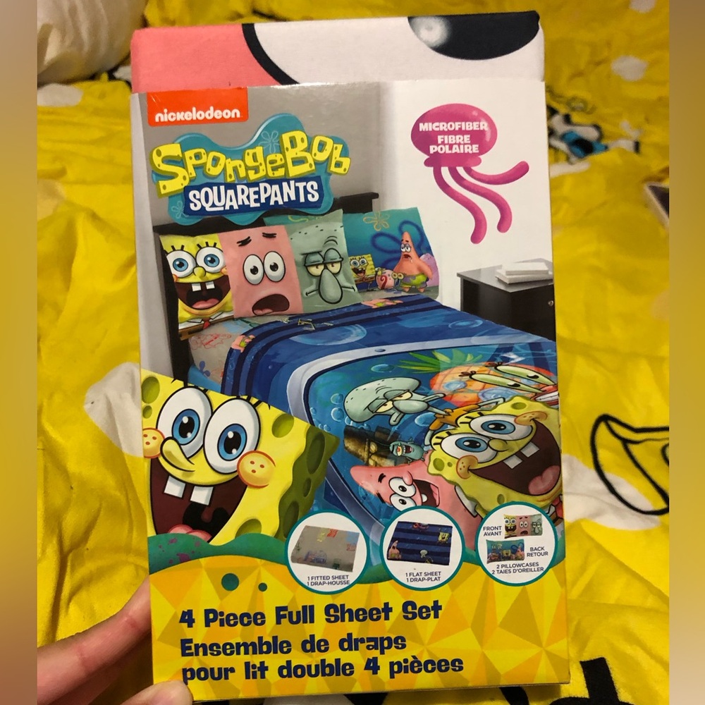 SpongeBob 4pc full sheet set